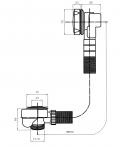 Odtokov komplet SANTECH 90 cm